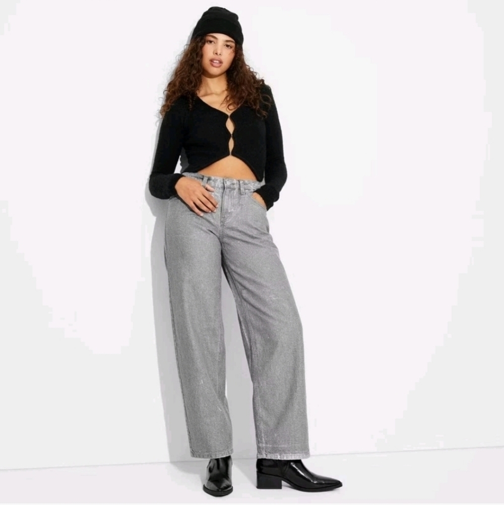 Wild Fable Gray Jeans Size 10